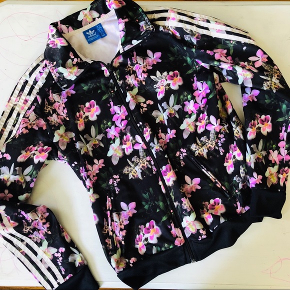 adidas flower bomber jacket